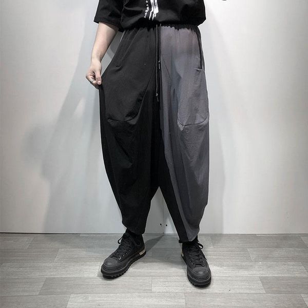 men's pants color blocking casual harlan summer dashan style loose trendy japanese thin lantern capris, Black
men's pants color blocking casual harlan summer dashan style loose trendy japanese thin lantern capris, Black