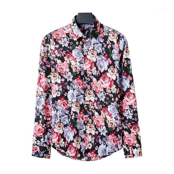 shirts for men 2021 men's print single breasted slim hip hop long sleeve shirt casual, White;black
shirts for men 2021 men's print single breasted slim hip hop long sleeve shirt casual, White;black