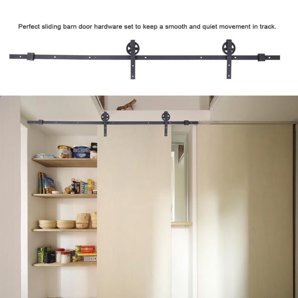 8ft sliding barn door hardware roller track rail kit set for wood closet cabinet fittings system other
8ft sliding barn door hardware roller track rail kit set for wood closet cabinet fittings system other
