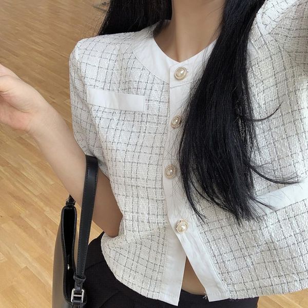 women's jackets summer single breasted weave female fashion vintage outerwear 2021 women thin tweed jacket coat runway, Black;brown
women's jackets summer single breasted weave female fashion vintage outerwear 2021 women thin tweed jacket coat runway, Black;brown