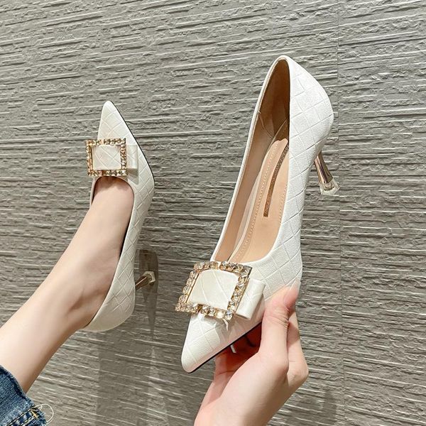 sandals european and american grid square buckle high heels stiletto heel all-match rhinestone pointed toe single shoes womens autumn, Black
sandals european and american grid square buckle high heels stiletto heel all-match rhinestone pointed toe single shoes womens autumn, Black