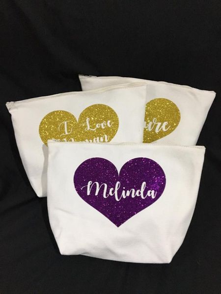 gift wrap personalize name heart wedding bride bridesmaid makeup make up comestic bags pouches maid of honour christmas birthday
gift wrap personalize name heart wedding bride bridesmaid makeup make up comestic bags pouches maid of honour christmas birthday