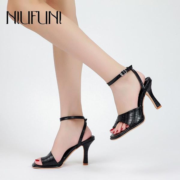 dress shoes niufuni set toes stiletto high heels women sandals 2021 buckle ankle straps stone pattern simple square head woman, Black
dress shoes niufuni set toes stiletto high heels women sandals 2021 buckle ankle straps stone pattern simple square head woman, Black