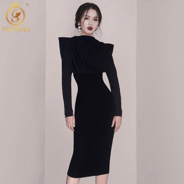 autumn and winter temperament black dresses vintage elegant style women's long sleeves high-end vestido da festa 210520, Black;gray
autumn and winter temperament black dresses vintage elegant style women's long sleeves high-end vestido da festa 210520, Black;gray