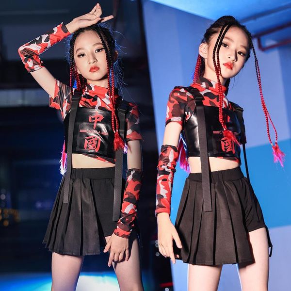 stage wear kids jazz dance costume girls cheerleader performance outfits hip hop camouflage clothing ballroom street dancing dnv15176, Black;red
stage wear kids jazz dance costume girls cheerleader performance outfits hip hop camouflage clothing ballroom street dancing dnv15176, Black;red