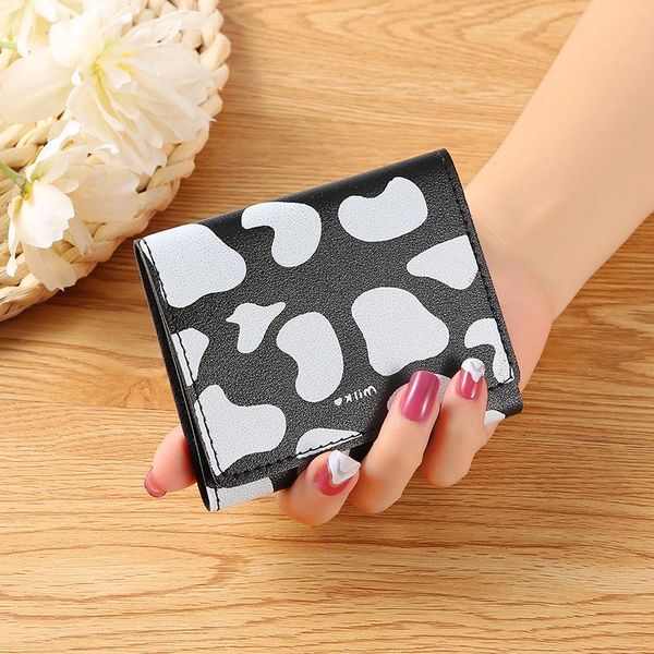 wallets cute cow print tri-fold wallet for women girls pu leather cartoon small key case cash pocket card holder coin purse short, Red;black
wallets cute cow print tri-fold wallet for women girls pu leather cartoon small key case cash pocket card holder coin purse short, Red;black