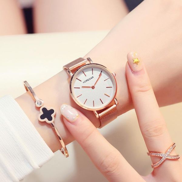 wristwatches luxury stainless steel ladies quartz watch brand ultra slim mesh strap rose gold women watches female clock, Slivery;brown
wristwatches luxury stainless steel ladies quartz watch brand ultra slim mesh strap rose gold women watches female clock, Slivery;brown