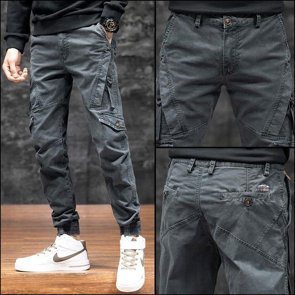 men's pants 2021 autumn winter men casual cargo pockets full-length high waist fashion streetwear all-match loose trousers f244, Black
men's pants 2021 autumn winter men casual cargo pockets full-length high waist fashion streetwear all-match loose trousers f244, Black