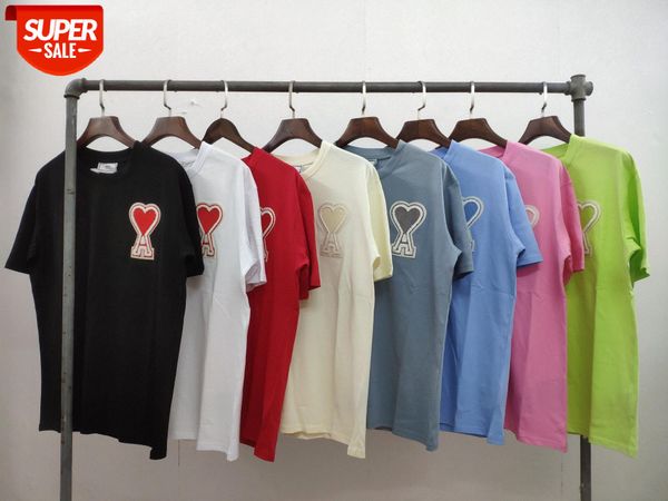 trendy ami candy color love heart embroidered couple short sleeve t-shirt support running volume #jo4l, White;black
trendy ami candy color love heart embroidered couple short sleeve t-shirt support running volume #jo4l, White;black