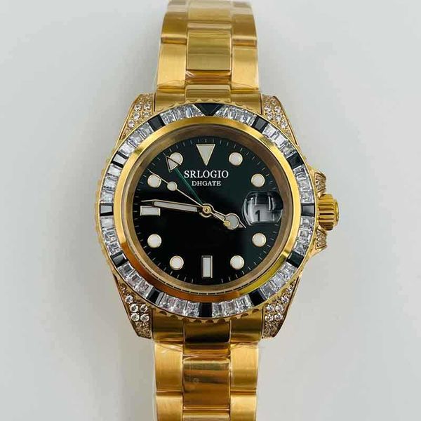automatic mechanical watch stainless steel case waterproof mens bezel diamond 41mm boutique wristband folding clasp classic simple business, Slivery;brown
automatic mechanical watch stainless steel case waterproof mens bezel diamond 41mm boutique wristband folding clasp classic simple business, Slivery;brown