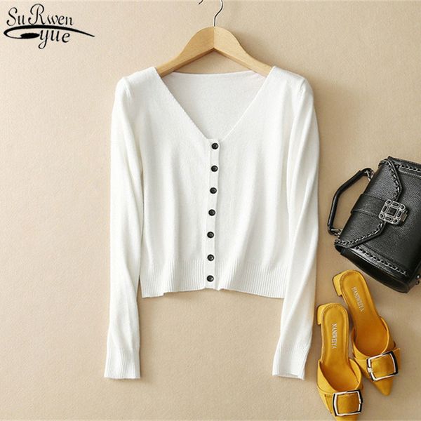 solid long sleeve sweater women spring autumn knitted cardigan short slim casual preppy singel breasted women's jacket 11640 210417, White;black
solid long sleeve sweater women spring autumn knitted cardigan short slim casual preppy singel breasted women's jacket 11640 210417, White;black
