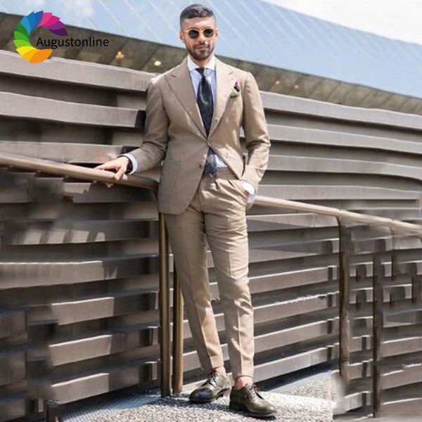 men's suits & blazers khaki men for wedding wide peaked lapel slim fit groom tuxedos beach party man jacket 2 pieces costume, White;black
men's suits & blazers khaki men for wedding wide peaked lapel slim fit groom tuxedos beach party man jacket 2 pieces costume, White;black