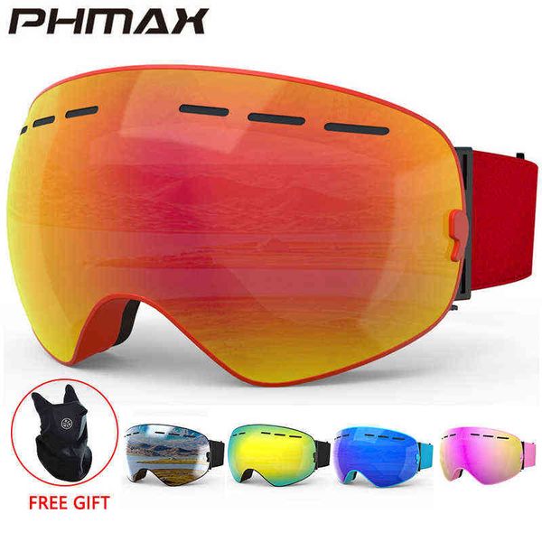 phmax winter ski goggles with ski mask snowboard goggles ski glasses double layers uv400 protection anti-fog snow skiing glasses 220110
phmax winter ski goggles with ski mask snowboard goggles ski glasses double layers uv400 protection anti-fog snow skiing glasses 220110