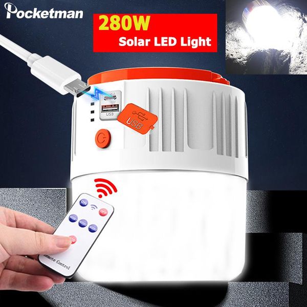 portable lanterns 280w remote control solar led lanterntent lamp emergency light usb rechargeable bulb for outdoor camping
portable lanterns 280w remote control solar led lanterntent lamp emergency light usb rechargeable bulb for outdoor camping