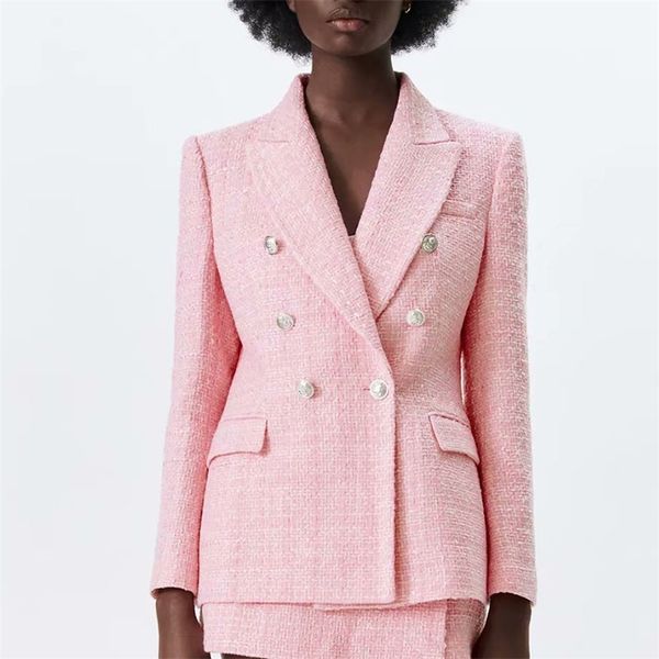 women summer casual solid blazers coats suits za double breasted female elegant street ol blazer outerwear clothing 210513, White;black
women summer casual solid blazers coats suits za double breasted female elegant street ol blazer outerwear clothing 210513, White;black