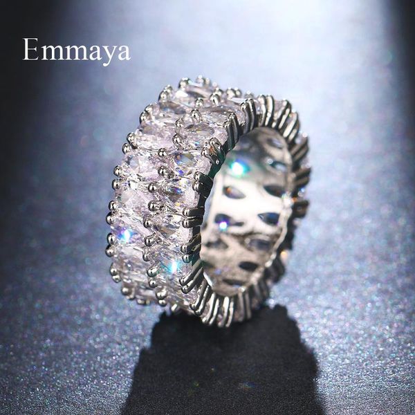 cluster rings emmaya arrival double row zirconia noble ring vintage wedding luxury jewelry for women in trendy party, Golden;silver
cluster rings emmaya arrival double row zirconia noble ring vintage wedding luxury jewelry for women in trendy party, Golden;silver