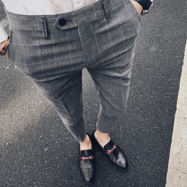 men's pants 2021 autumn grid nine korean casual slim for men small trousers pantalon hombre jogger, Black
men's pants 2021 autumn grid nine korean casual slim for men small trousers pantalon hombre jogger, Black