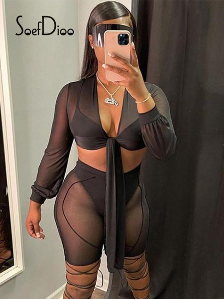 women's tracksuits soefdioo black sheer mesh v-neck lace-up crop shorts two piece set women fashion streetwear autumn 2021 party cl, Gray
women's tracksuits soefdioo black sheer mesh v-neck lace-up crop shorts two piece set women fashion streetwear autumn 2021 party cl, Gray