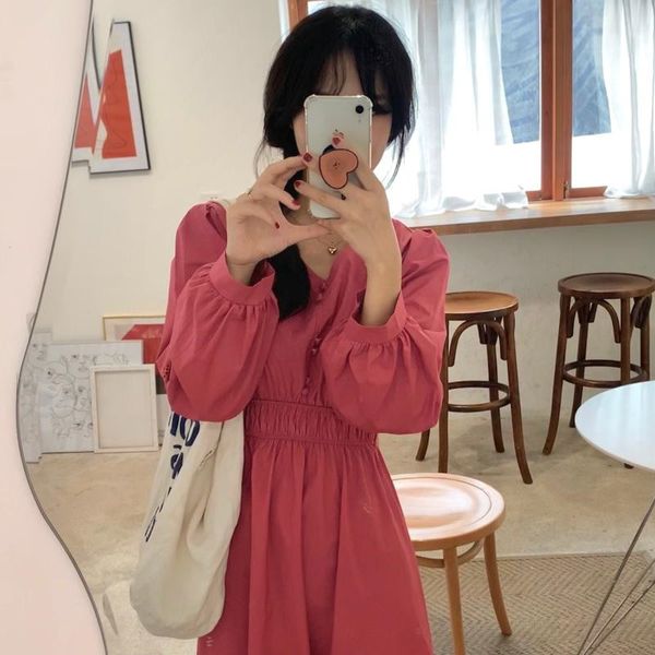 dresses v-neck design korean female es sleeves retro fashion high waist women slim chic long vestidos, Black;gray
dresses v-neck design korean female es sleeves retro fashion high waist women slim chic long vestidos, Black;gray