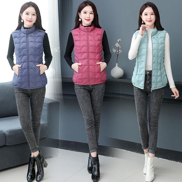 women's vests gilet femme jacket women sleeveless down cotton slim girl windproof warm waistcoat, Black;white
women's vests gilet femme jacket women sleeveless down cotton slim girl windproof warm waistcoat, Black;white