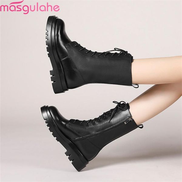 boots masgulahe 2021 genuine leather comfortable square heels round toe ankle for woman autumn winter ladies shoes, Black
boots masgulahe 2021 genuine leather comfortable square heels round toe ankle for woman autumn winter ladies shoes, Black