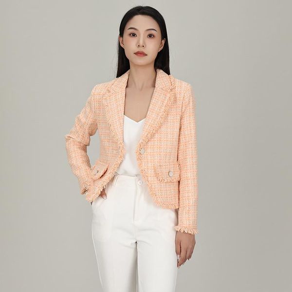 women's suits & blazers xiaoxiangfeng 2021 small suit autumn winter high sense short coat t fashion wear, White;black
women's suits & blazers xiaoxiangfeng 2021 small suit autumn winter high sense short coat t fashion wear, White;black