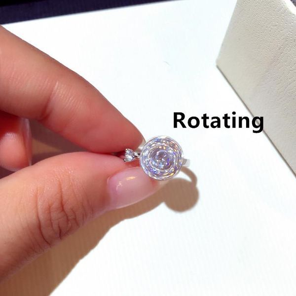 cluster rings 2021 rotating silver color big cubic zirconia for women wedding anillos bague femme anel feminino, Golden;silver
cluster rings 2021 rotating silver color big cubic zirconia for women wedding anillos bague femme anel feminino, Golden;silver