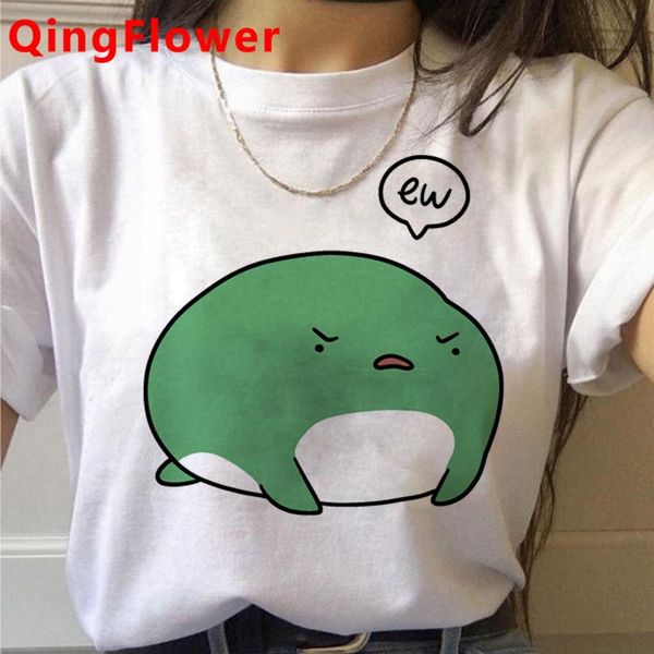 women's t-shirt kawaii frog tshirt female couple clothes grunge graphic tees women plus size, White
women's t-shirt kawaii frog tshirt female couple clothes grunge graphic tees women plus size, White