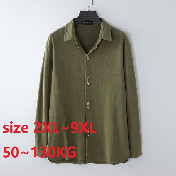 men's t-shirts plus size 2xl~9xl 50-130kg summer cotton linen solid long sleeve turn-down collar shirts hawaiian shirt 0gm3, White;black
men's t-shirts plus size 2xl~9xl 50-130kg summer cotton linen solid long sleeve turn-down collar shirts hawaiian shirt 0gm3, White;black