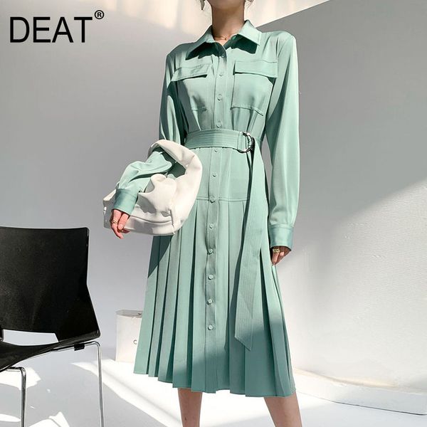 women green patchwork pocket folds single breasted dress polo neck long sleeve slim fit fashion tide summer 7e0839 210421, Black;gray
women green patchwork pocket folds single breasted dress polo neck long sleeve slim fit fashion tide summer 7e0839 210421, Black;gray