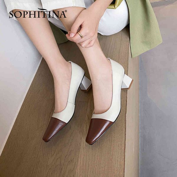 sophitina pumps women spring medium strange heel dress platform leather square toe shallow mature style white basic shoes fo21 210513, Black
sophitina pumps women spring medium strange heel dress platform leather square toe shallow mature style white basic shoes fo21 210513, Black