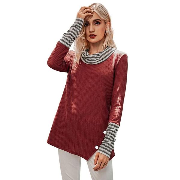women's t-shirt autumn winter casual t-shirts asymmetrical long sleeve button slim for female plus size, White
women's t-shirt autumn winter casual t-shirts asymmetrical long sleeve button slim for female plus size, White