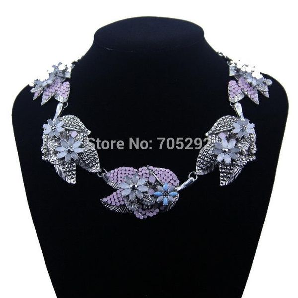 new vintage luxury crystal leaf & flowers necklace & pendant choker fashion statement necklace for women, Golden;silver
new vintage luxury crystal leaf & flowers necklace & pendant choker fashion statement necklace for women, Golden;silver