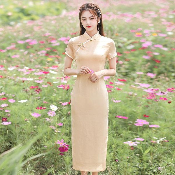 ethnic clothing black long lady chinese traditional dress gown slim qipao classic elegant cheongsam mandarin collar flower vestidos, Red
ethnic clothing black long lady chinese traditional dress gown slim qipao classic elegant cheongsam mandarin collar flower vestidos, Red