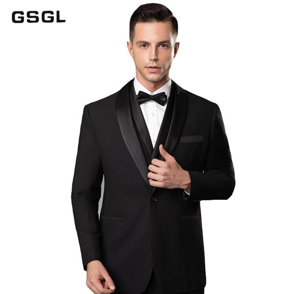 men's shawl lapel 3-pieces suit slim fit one button dress blazer jacket pants tux vest suits & blazers, White;black
men's shawl lapel 3-pieces suit slim fit one button dress blazer jacket pants tux vest suits & blazers, White;black