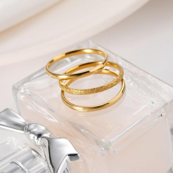 cluster rings sansei iii ring titanium steel anti-pigment three-piece ladies engagement couple wedding, Golden;silver
cluster rings sansei iii ring titanium steel anti-pigment three-piece ladies engagement couple wedding, Golden;silver