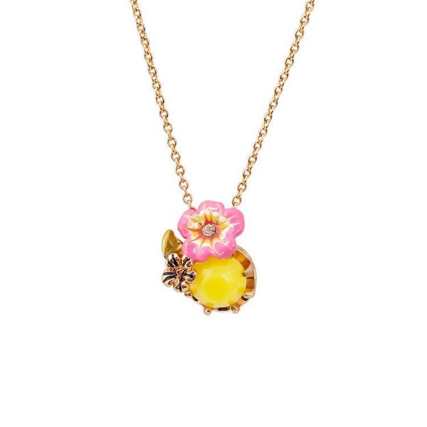 chains enamel glaze necklace fashion jewelry small flower yellow stone for woman 2021 trend, Silver
chains enamel glaze necklace fashion jewelry small flower yellow stone for woman 2021 trend, Silver