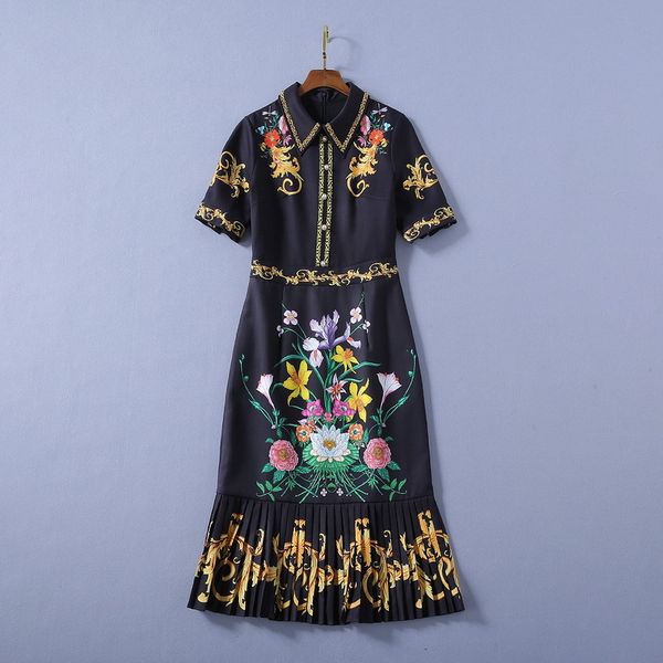 dresses european and american women's summer styles flower print nail bead short sleeve fashionable fishtail dress sj8w, Black;gray
dresses european and american women's summer styles flower print nail bead short sleeve fashionable fishtail dress sj8w, Black;gray