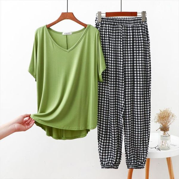 summer short sleeve housewear loose women sleepwear v neck middle aged and elderly mothers casual rayon silk knickers pajamas suit, Black;red
summer short sleeve housewear loose women sleepwear v neck middle aged and elderly mothers casual rayon silk knickers pajamas suit, Black;red