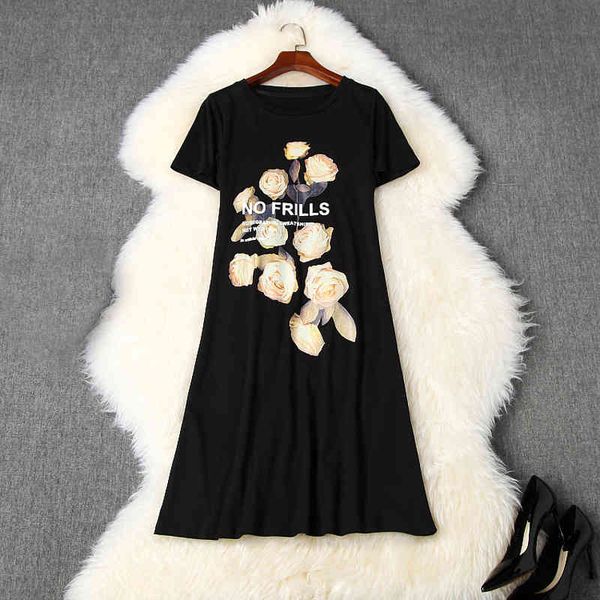 casual dresses summer short sleeve round neck black floral rose letters print knee-length t-shirt dress elegant lj1810950 bm2x, Black;gray
casual dresses summer short sleeve round neck black floral rose letters print knee-length t-shirt dress elegant lj1810950 bm2x, Black;gray