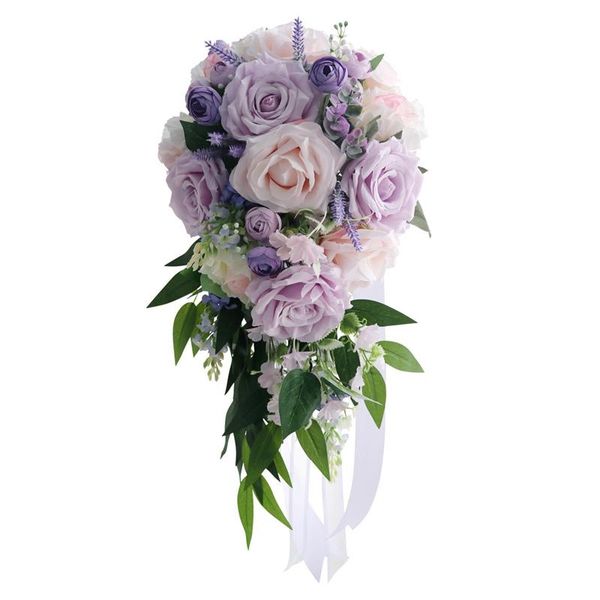 decorative flowers & wreaths cascading wedding bridal bouquet, holding bouquet with artificial roses long ribbon, perfect for church
decorative flowers & wreaths cascading wedding bridal bouquet, holding bouquet with artificial roses long ribbon, perfect for church