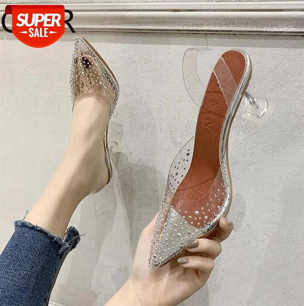 spring/summer new fashion thin heels women sandals pvc clear high rhinestone pointed elegant pumps #im1q, Black
spring/summer new fashion thin heels women sandals pvc clear high rhinestone pointed elegant pumps #im1q, Black