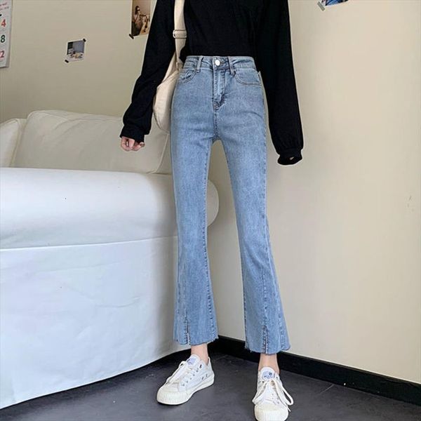 blue front slit bell bottom women jeans elastic skinny flare girl denim pants streetwear ankle length trousers
blue front slit bell bottom women jeans elastic skinny flare girl denim pants streetwear ankle length trousers