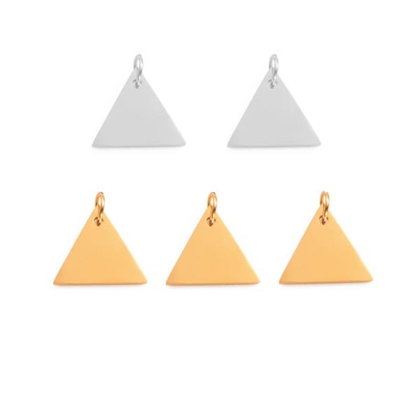 charms 10pcs/lot triangle tag charm pendant for bracelet necklace jewelry making stainless steel mirror polished, Bronze;silver
charms 10pcs/lot triangle tag charm pendant for bracelet necklace jewelry making stainless steel mirror polished, Bronze;silver