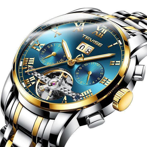 wristwatches tourbillon men's watch fashion mechanical multi-function waterproof, Slivery;brown
wristwatches tourbillon men's watch fashion mechanical multi-function waterproof, Slivery;brown