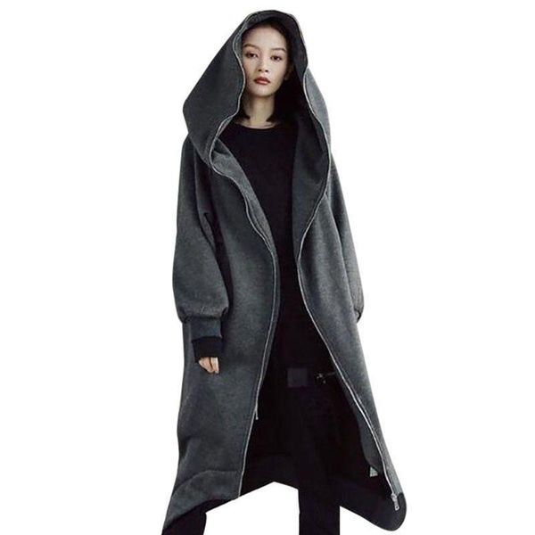 women's jackets autumn women long coats hooded sleeve loose zipper jacket cotton solid color thin coat gsem, Black;brown
women's jackets autumn women long coats hooded sleeve loose zipper jacket cotton solid color thin coat gsem, Black;brown