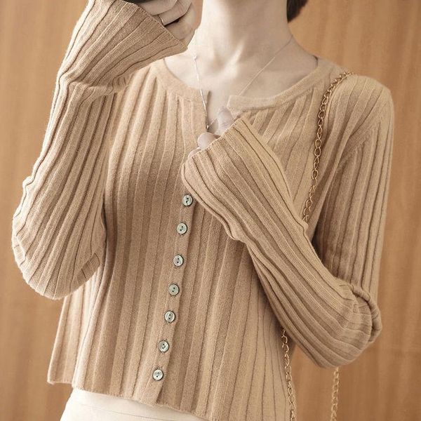 women's knits & tees fashion ribbed single breasted cardigan autumn winter knitwear slim crop long sleeve thin knitted outwear female, White
women's knits & tees fashion ribbed single breasted cardigan autumn winter knitwear slim crop long sleeve thin knitted outwear female, White
