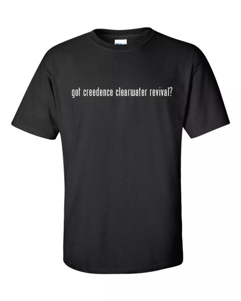 got creedence clearwater revival t-shirt shirt black white s - 5xl, White;black
