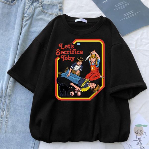women's t-shirt let's sacrifice toby art prints t shirts hip hop shirt o-neck clothes anime casual woman tshirts, White
women's t-shirt let's sacrifice toby art prints t shirts hip hop shirt o-neck clothes anime casual woman tshirts, White