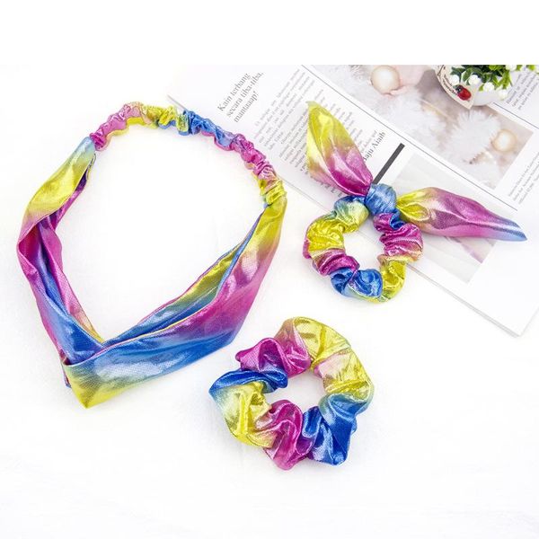 hair accessories trendy women shinny elastic scrunchies princess girls solid stretchy rubber ties ponytail holder, Slivery;white
hair accessories trendy women shinny elastic scrunchies princess girls solid stretchy rubber ties ponytail holder, Slivery;white